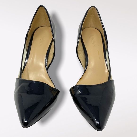 Expression |  Black and Clear Pointed Toe Pumps - Picture 2 of 9